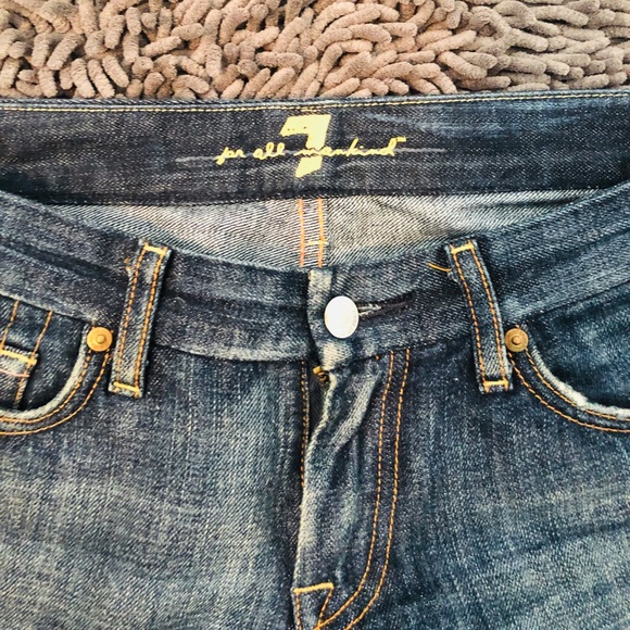7 for All Mankind Flare Leg Jeans - Picture 5 of 6